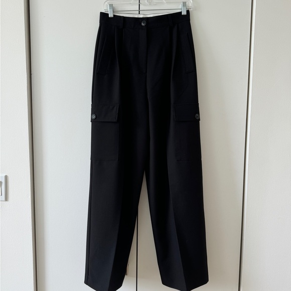 Maesa pleated woven wide-leg cargo pants - Picture 5 of 7
